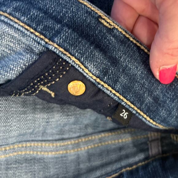 🍀🍀7 For All Mankind Josefina Feminine Boyfriend Jeans - Sz 26 ( 2-4) - Picture 6 of 9